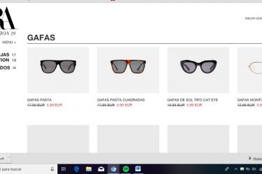Tienda online de Zara.