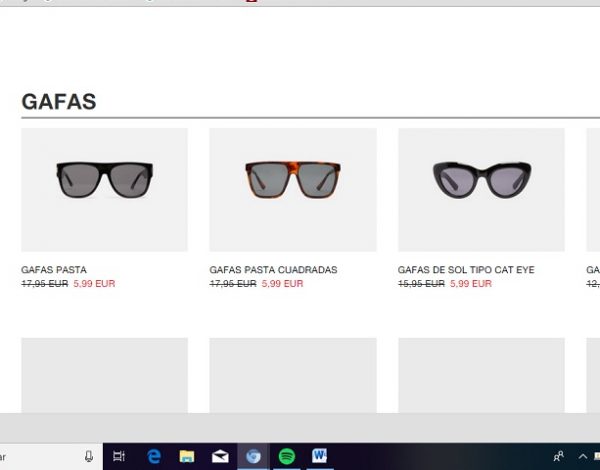 Tienda online de Zara.