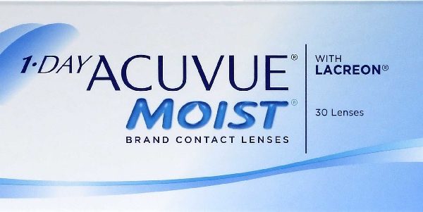 Las lentes de contacto para astigmatismo de la marca 1-Day Acuvue Moist de un solo uso están indicadas para el uso diario y la corrección óptica de errores refractivos, miopía e hipermetropía