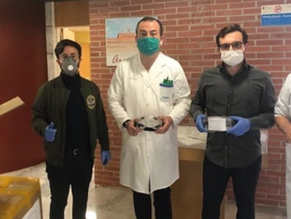 Luper dona 1-000 gafas de protección a los hospitales de Murcia