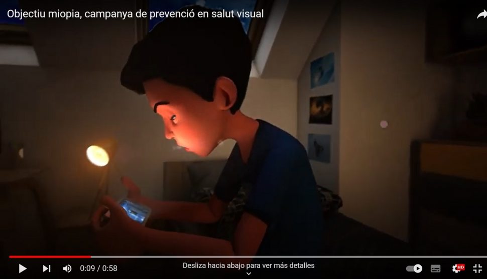 El Colegio de Cataluña ultima el reestreno del vídeo ‘Objetivo Miopía’
