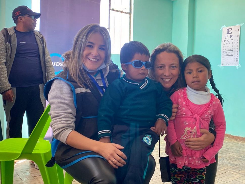 Las voluntarias de la Fundación Ruta de la Luz durante su estancia en Oruro. FOTO: Ruta de la Luz