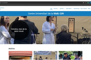 La Facultad de Óptica y Optometría de Terrassa (FOOT) de la Universidad Politécnica de Cataluña ha lanzado una nueva web para el Centro Universitario de la Visión (CUV).